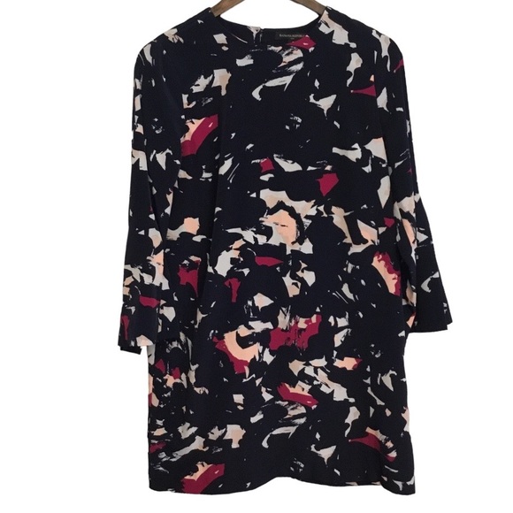 Banana Republic Abstract Print Shift Mini Dress Size XS - Picture 1 of 13